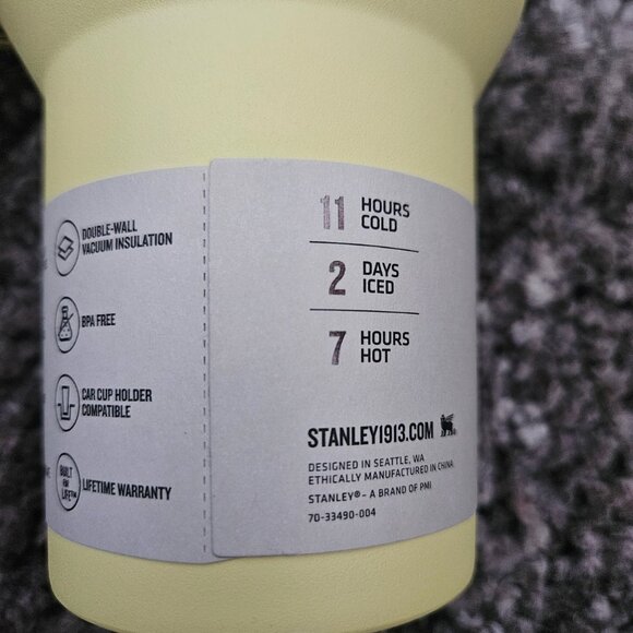 POMELO 40oz Stanley  Quencher Tumbler pastel yellow NEW - Picture 4 of 5